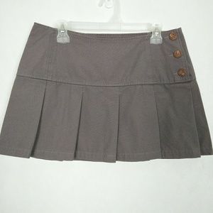 TULLE Gray Pleated Skirt